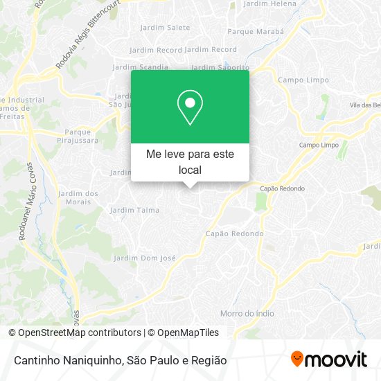 Cantinho Naniquinho mapa