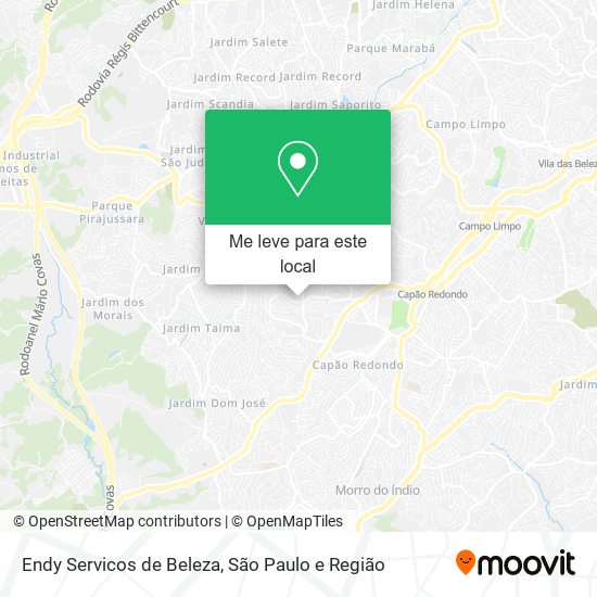 Endy Servicos de Beleza mapa