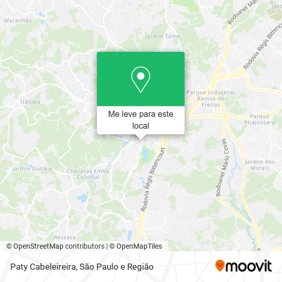 Paty Cabeleireira mapa