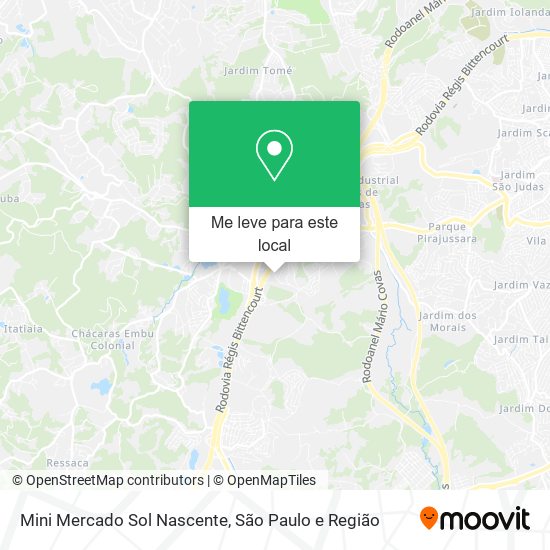 Mini Mercado Sol Nascente mapa