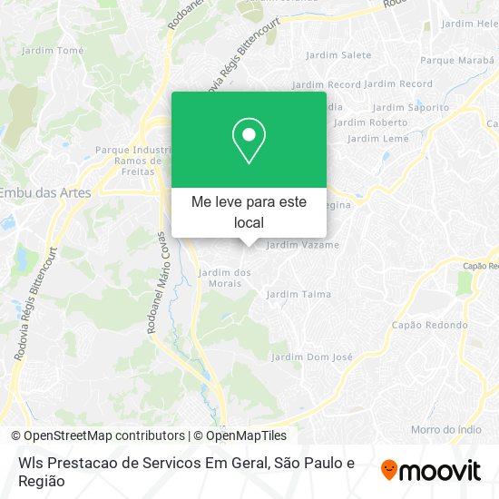 Wls Prestacao de Servicos Em Geral mapa