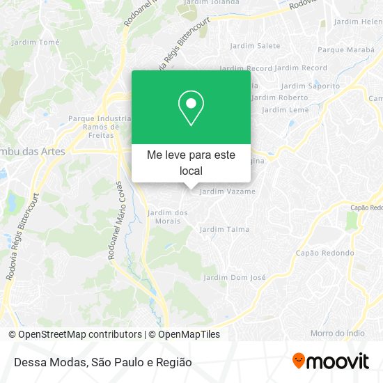 Dessa Modas mapa