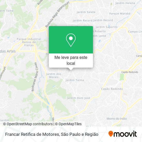 Francar Retifica de Motores mapa
