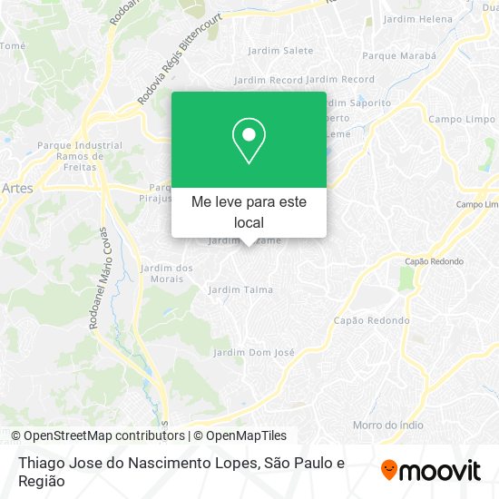 Thiago Jose do Nascimento Lopes mapa