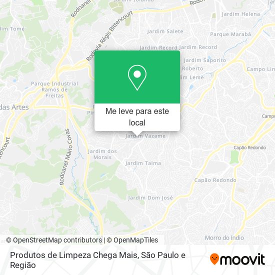 Produtos de Limpeza Chega Mais mapa