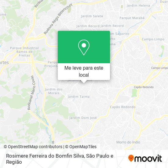 Rosimere Ferreira do Bomfin Silva mapa