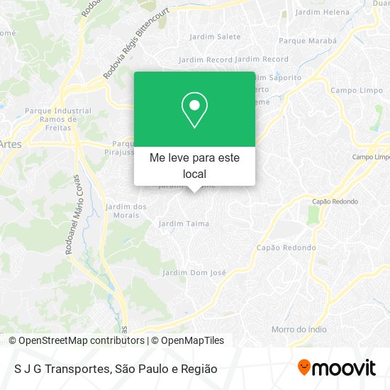 S J G Transportes mapa