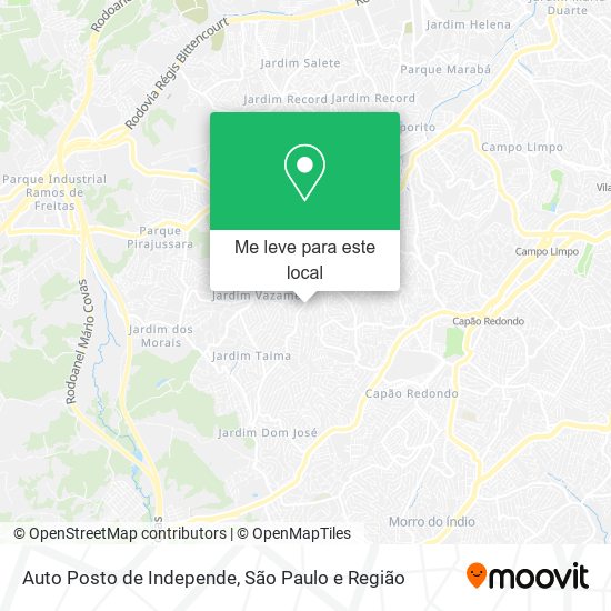 Auto Posto de Independe mapa