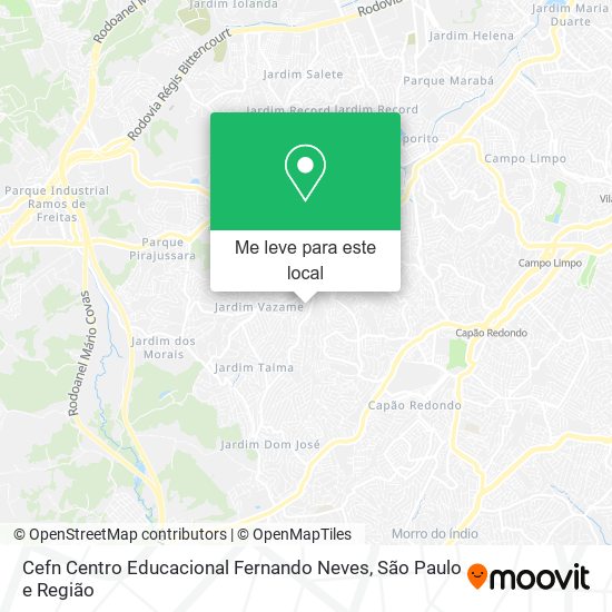 Cefn Centro Educacional Fernando Neves mapa