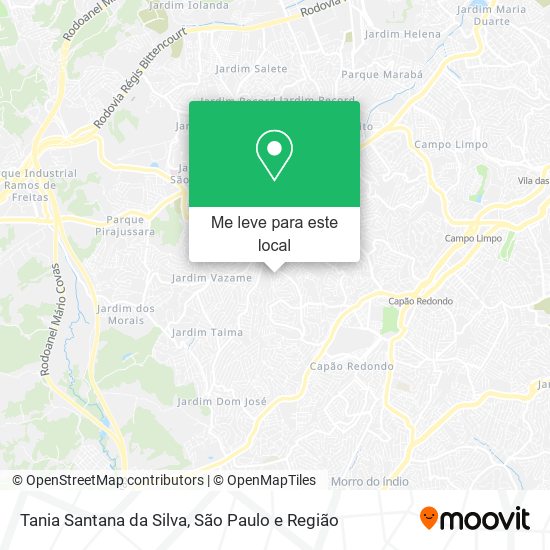 Tania Santana da Silva mapa