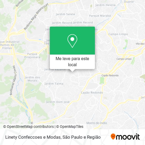 Linety Confeccoes e Modas mapa