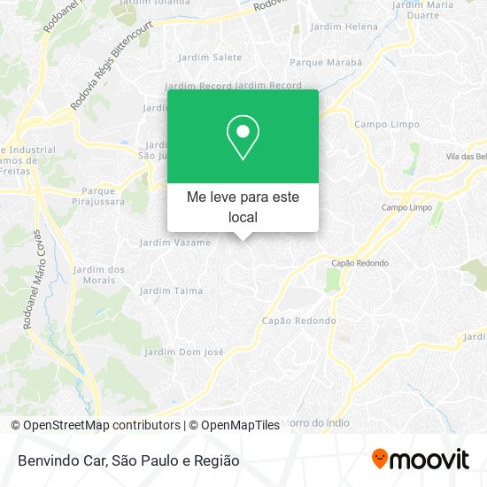 Benvindo Car mapa