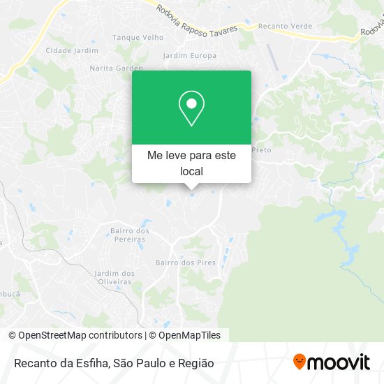 Recanto da Esfiha mapa