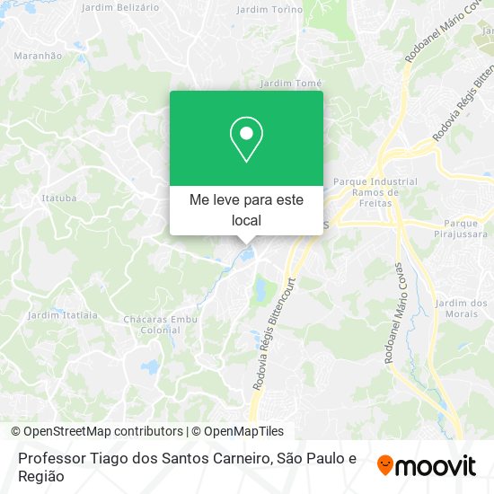 Professor Tiago dos Santos Carneiro mapa