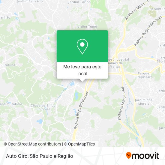 Auto Giro mapa