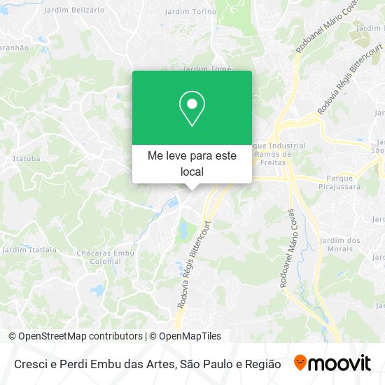 Cresci e Perdi Embu das Artes mapa