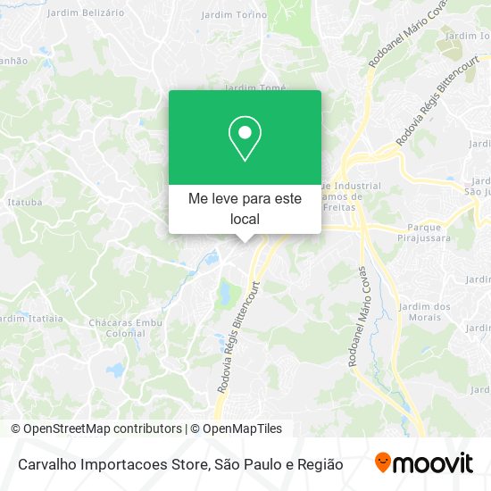Carvalho Importacoes Store mapa