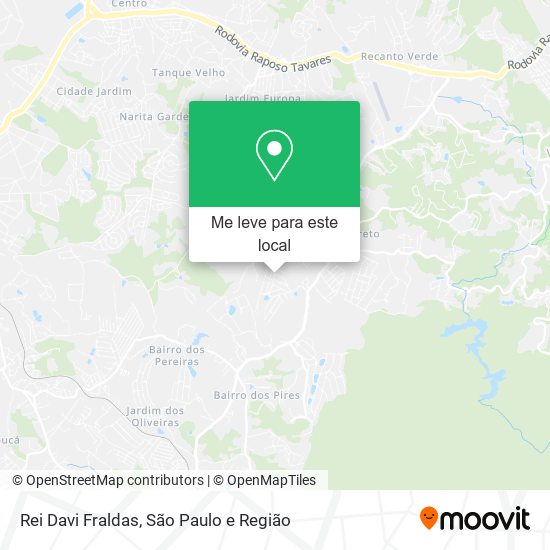 Rei Davi Fraldas mapa