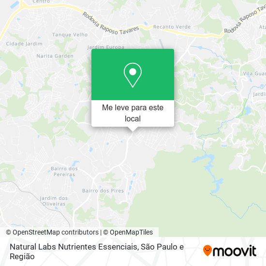 Natural Labs Nutrientes Essenciais mapa