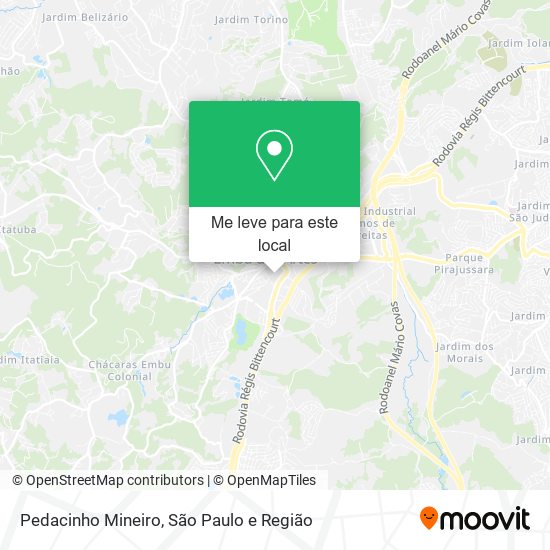 Pedacinho Mineiro mapa