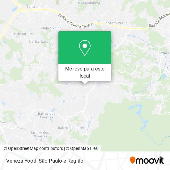 Veneza Food mapa