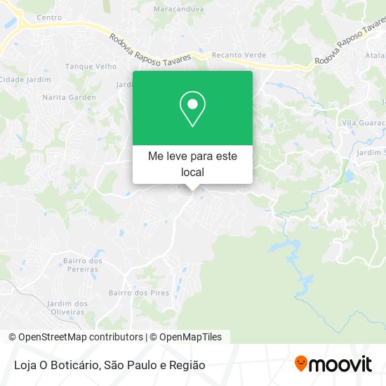 Loja O Boticário mapa