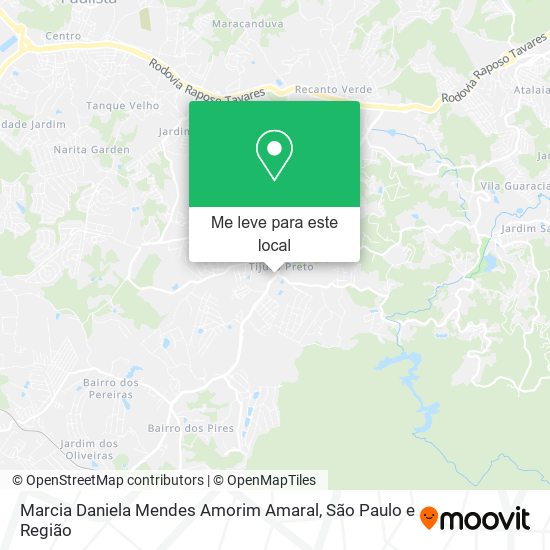 Marcia Daniela Mendes Amorim Amaral mapa