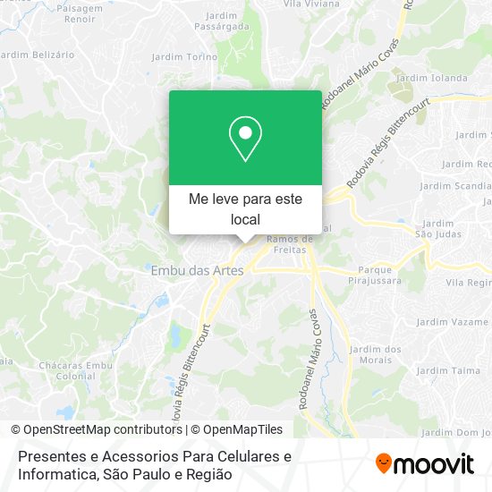 Presentes e Acessorios Para Celulares e Informatica mapa