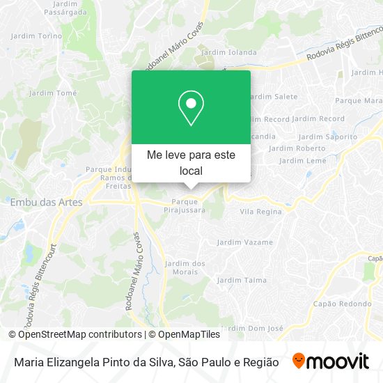 Maria Elizangela Pinto da Silva mapa