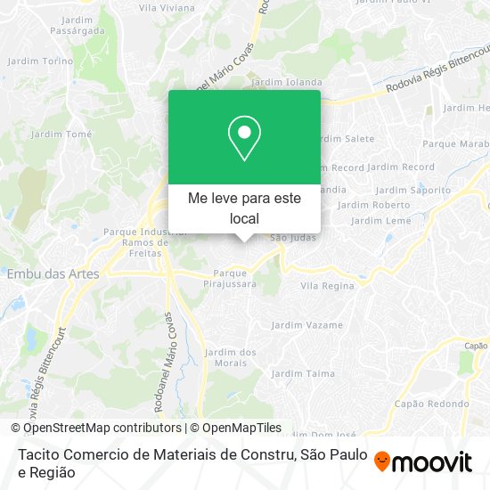 Tacito Comercio de Materiais de Constru mapa