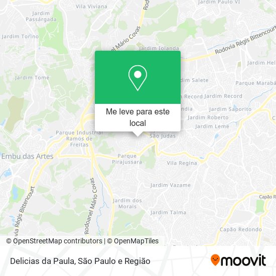 Delicias da Paula mapa