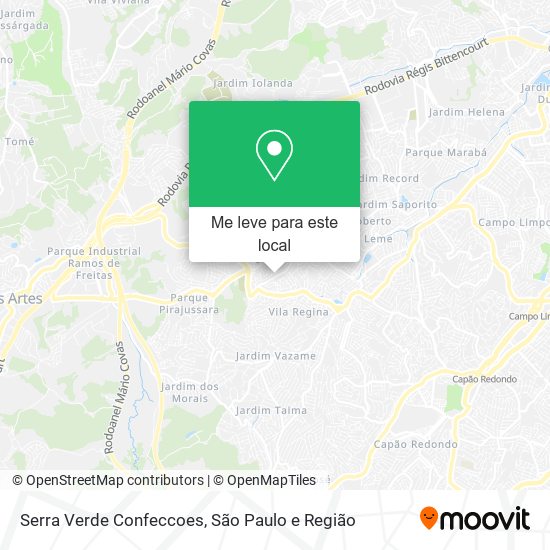 Serra Verde Confeccoes mapa