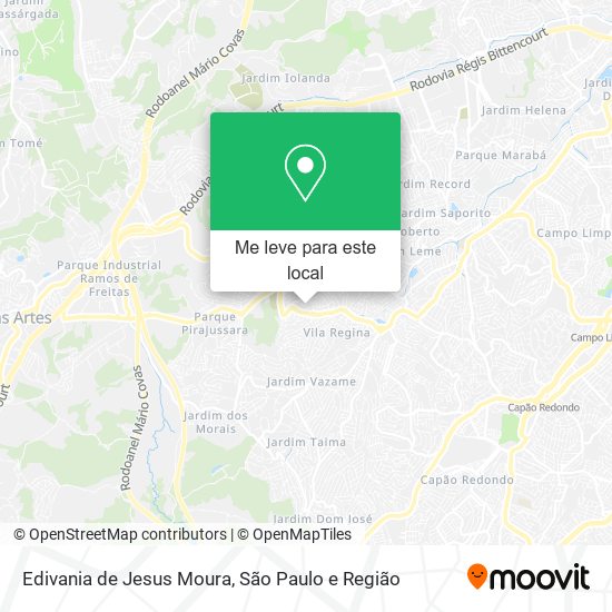 Edivania de Jesus Moura mapa