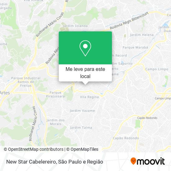 New Star Cabelereiro mapa