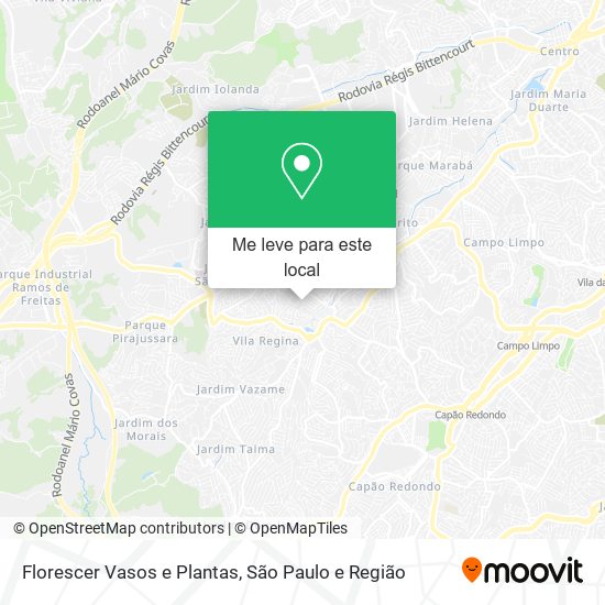 Florescer Vasos e Plantas mapa