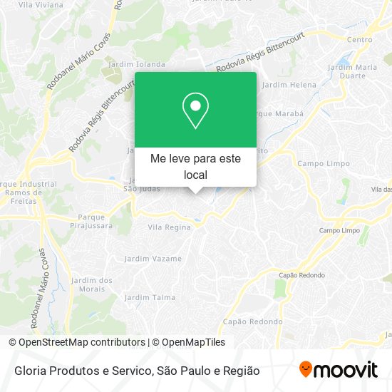 Gloria Produtos e Servico mapa