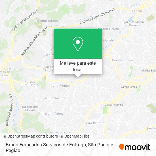 Bruno Fernandes Servicos de Entrega mapa