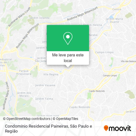 Condomínio Residencial Paineiras mapa
