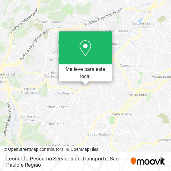 Leonardo Pescuma Servicos de Transporte mapa