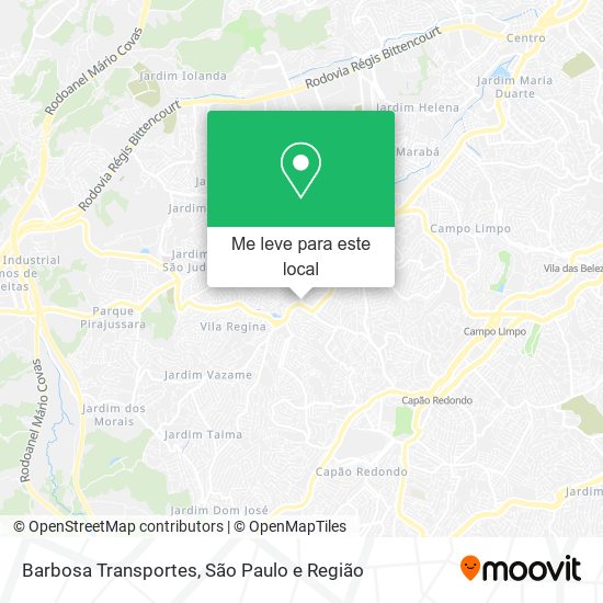 Barbosa Transportes mapa