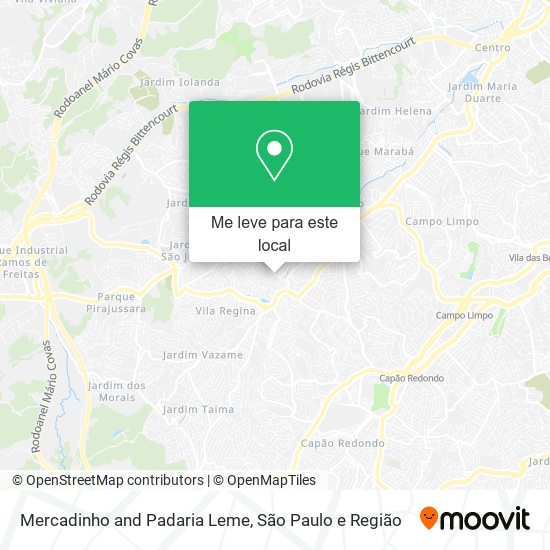Mercadinho and Padaria Leme mapa