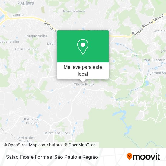 Salao Fios e Formas mapa