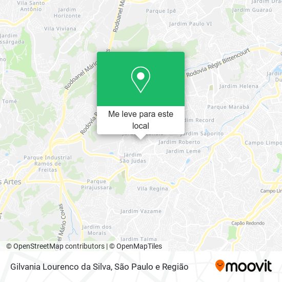 Gilvania Lourenco da Silva mapa