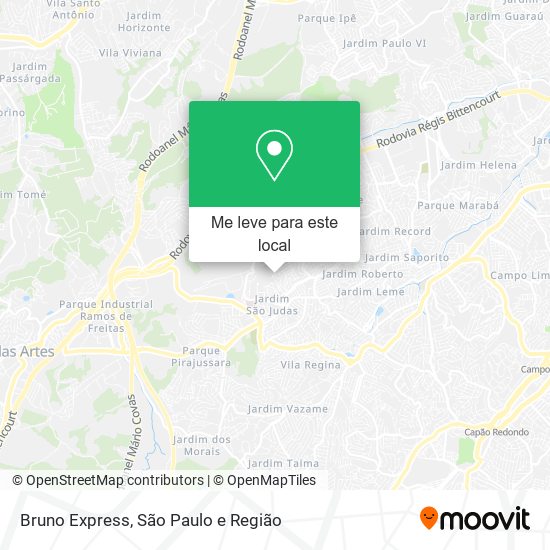 Bruno Express mapa