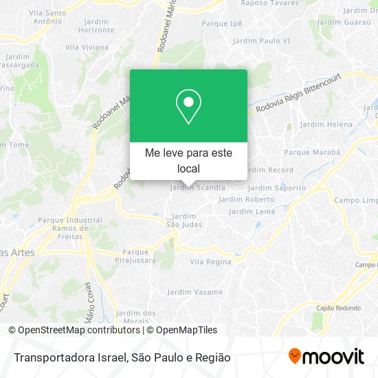 Transportadora Israel mapa