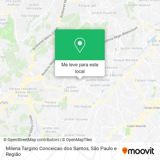 Milena Targino Conceicao dos Santos mapa