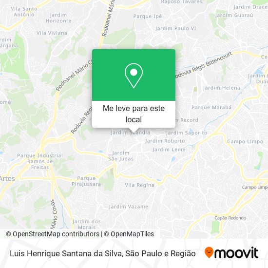 Luis Henrique Santana da Silva mapa