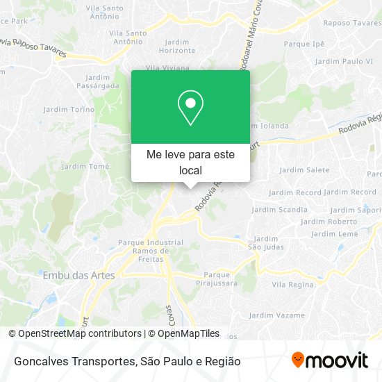 Goncalves Transportes mapa