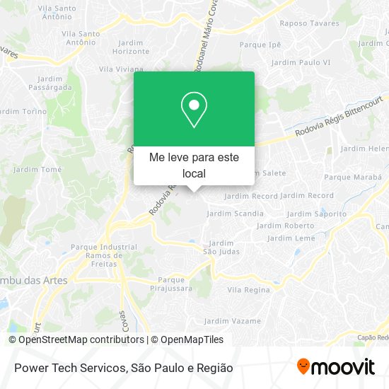 Power Tech Servicos mapa