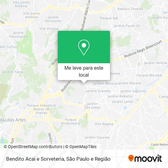 Bendito Acai e Sorveteria mapa